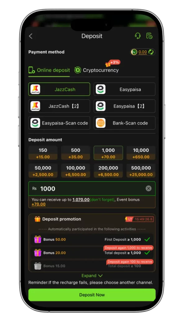 Y999 Deposit Guide for Pakistan Players and Exclusive Bonus Rewards 2 Y999 deposit jazzcash